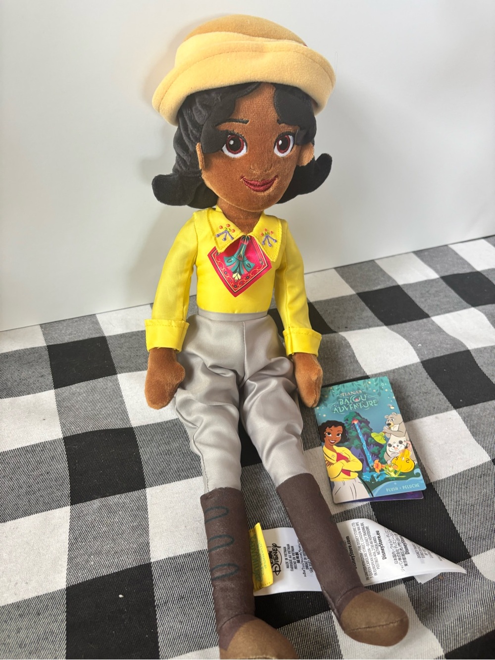 New Tiana Plush Doll from Tiana's Bayou Adventure Princes and the Frog Disney